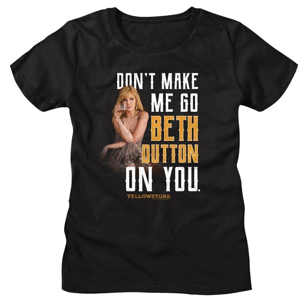 Yellowstone Beth Dutton Drinking Shirt Western Ranch TV Show Graphic Fan Tee
